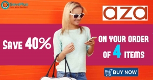 Aza Fashions Coupons, Deals & Offers:Save 40% on your order 
